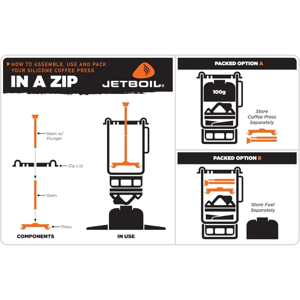 Jetboil Silicone Coffee Press how to pack