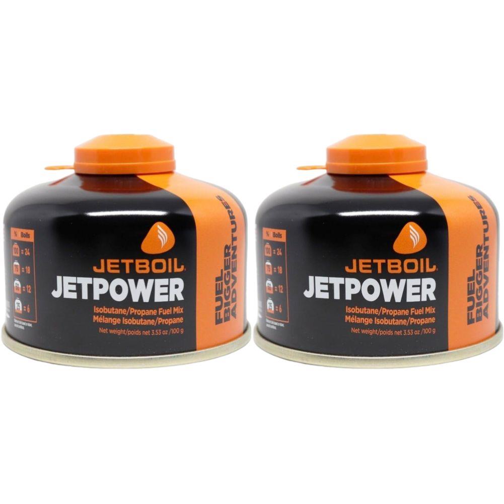 Jetboil JetPower Fuel 100g Gas Canister (2 Pack)