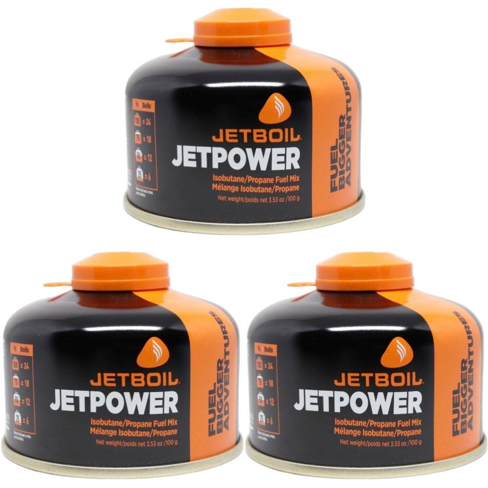 Jetboil JetPower Fuel 100g Gas Canister (3 Pack)