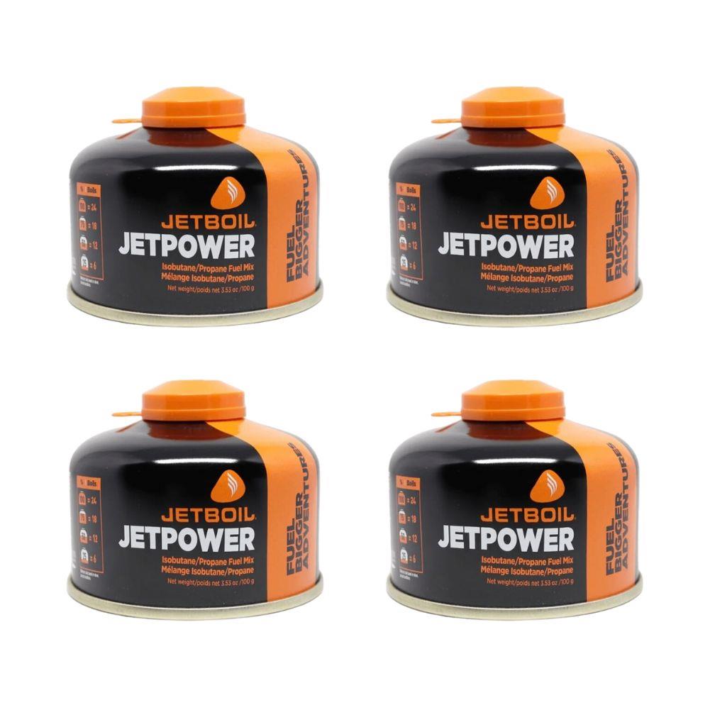 Jetboil JetPower Fuel 100g Gas Canister (4 Pack)
