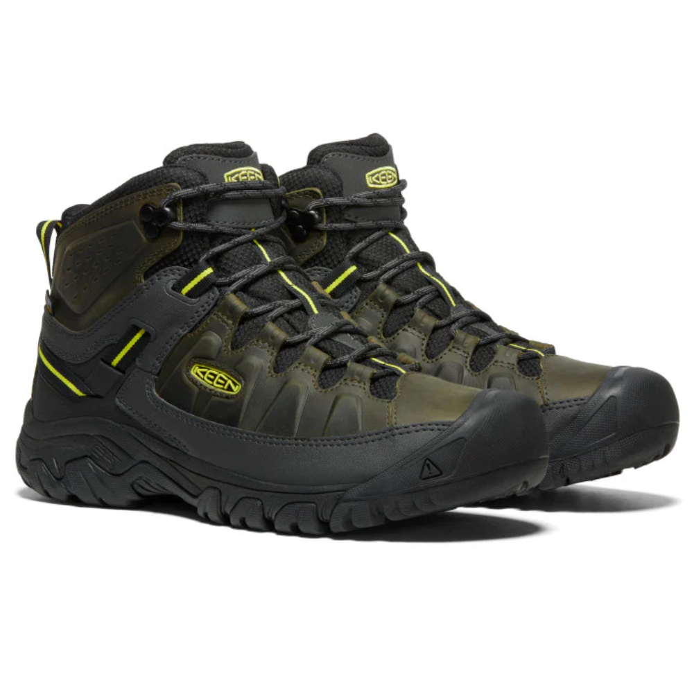 KEEN Men&#39;s Targhee III Waterproof Mid (Forest Night/Evening Primrose) twins