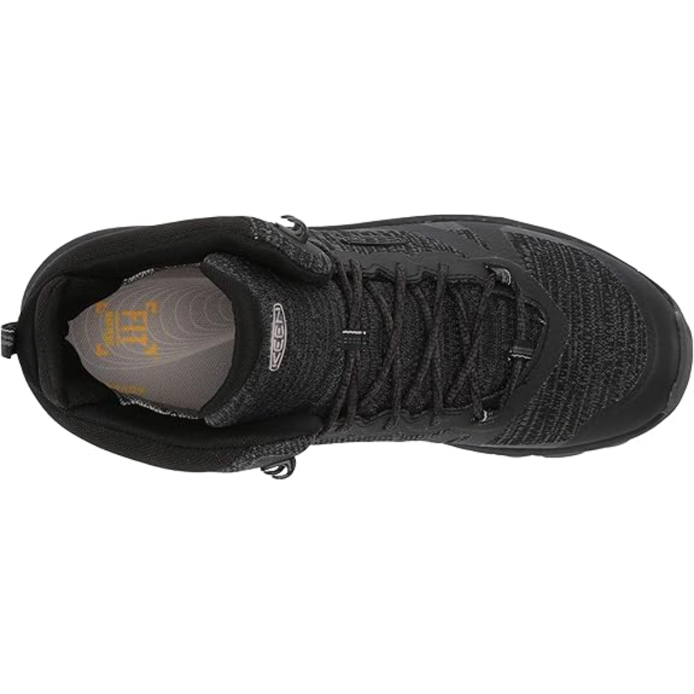 Keen Women&#39;s Terradora II Mid Waterproof Hiking Boots (Black/Magnet) top view