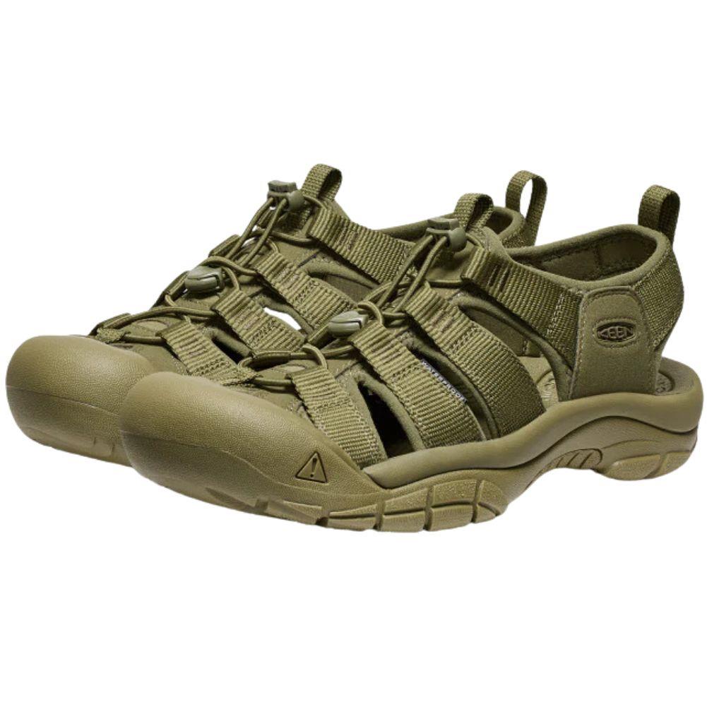 Keen Men's Newport H2 Sandal (Monochrome/Olive Drab) Front