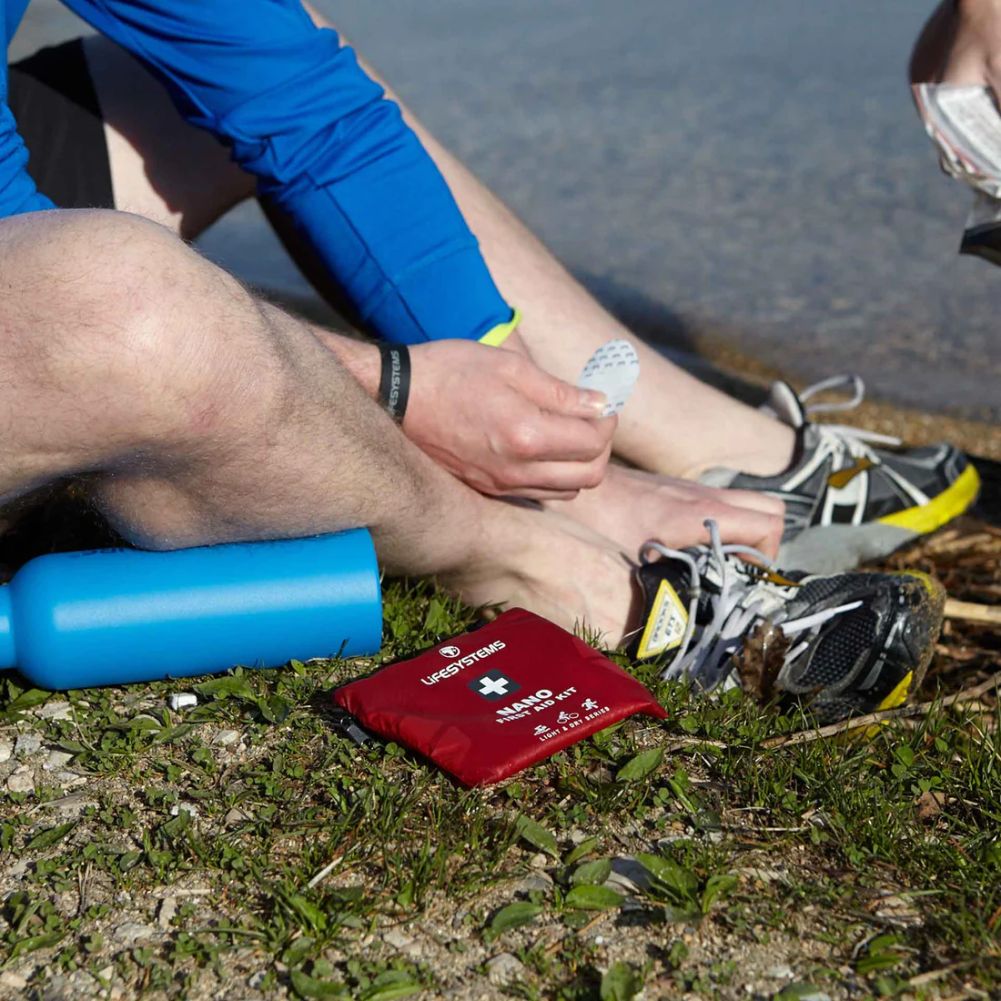 LifeSystems Light and Dry Nano First Aid Kit being used
