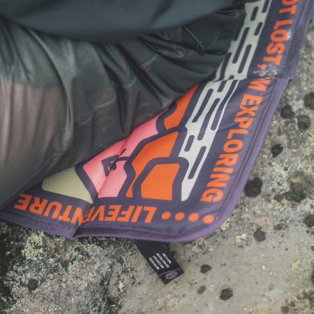 LifeVenture Sit Mat (Mountain Print) Close