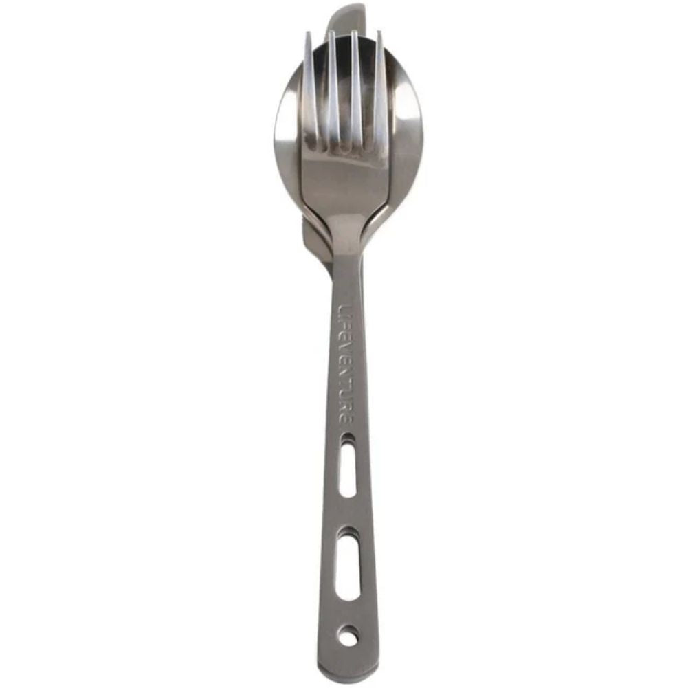 LifeVenture Titanium Cutlery Set stack