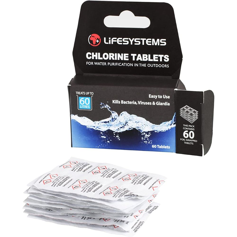 Lifesystems Chlorine Water Purification Tablets tablets out