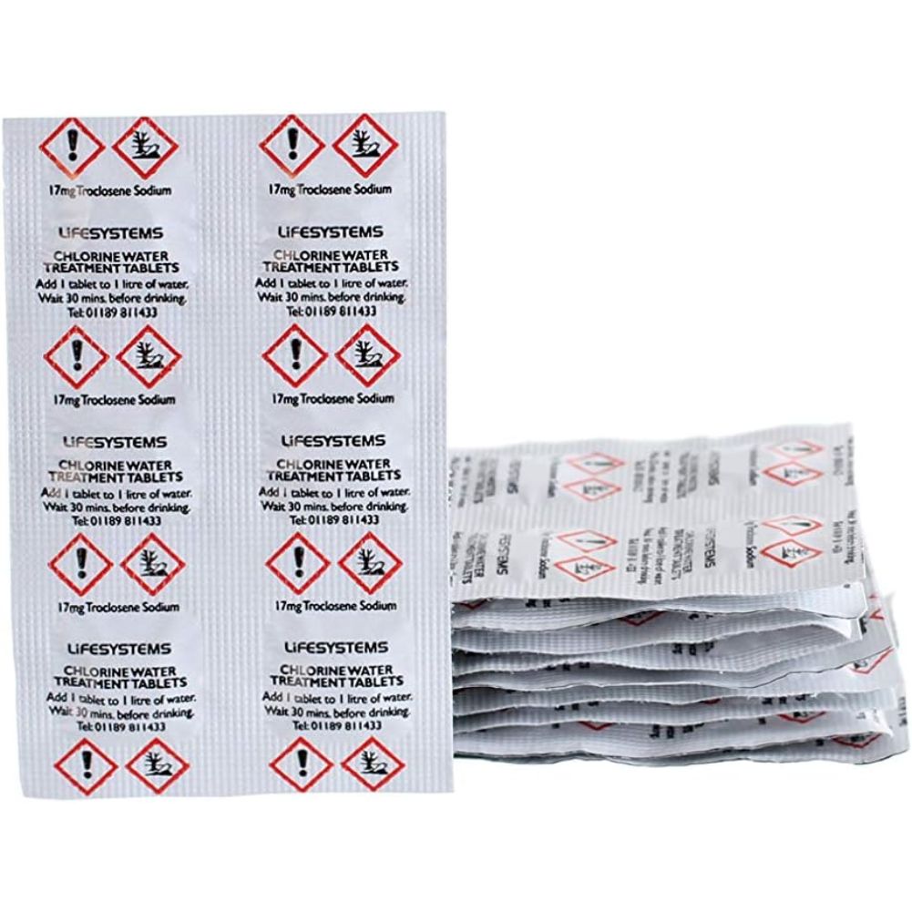 Lifesystems Chlorine Water Purification Tablets package