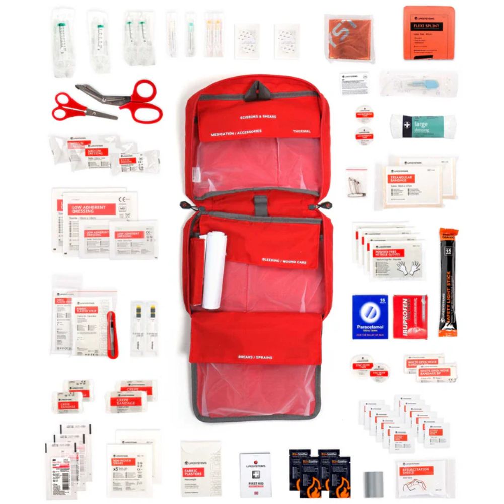 Lifesystems Mountain Leader Pro First Aid Kit layout