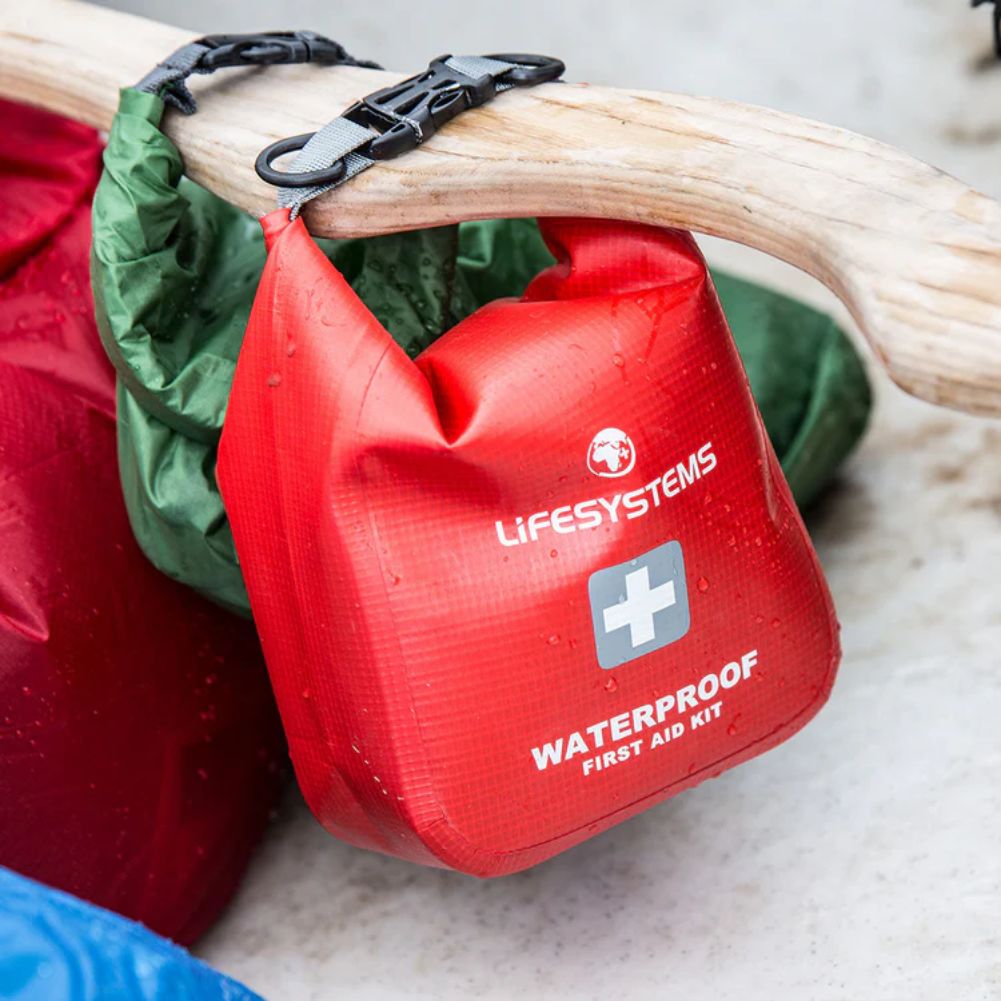 Lifesystems Waterproof First Aid Kit hanging