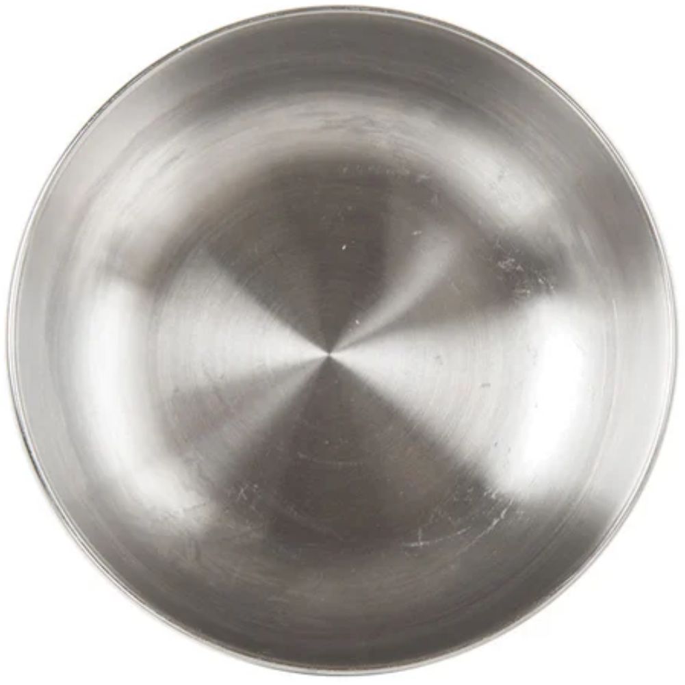 Lifeventure Stainless Steel Camping Bowl top view