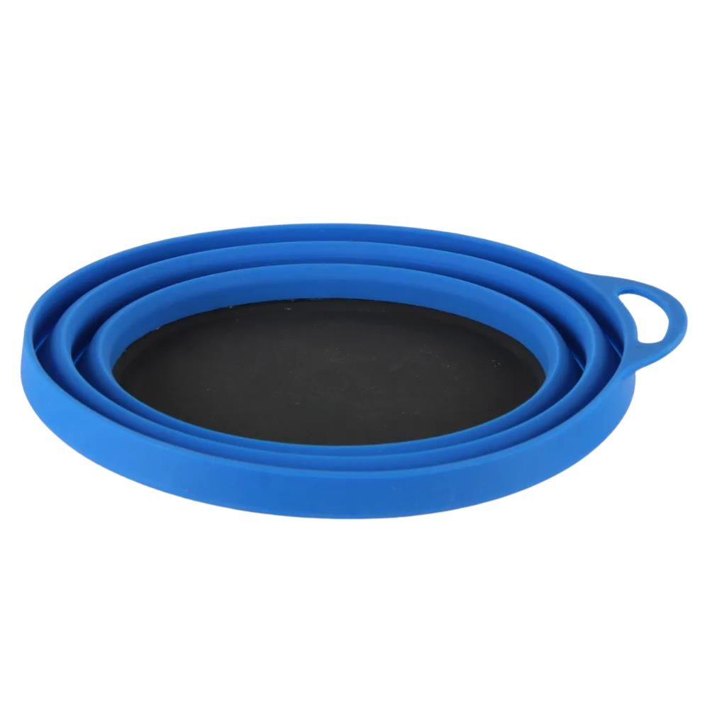 Lifeventure Silicone Ellipse Bowl (Navy) - Flat 