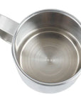 Lifeventure Stainless Steel Camping Mug (230ml) top view