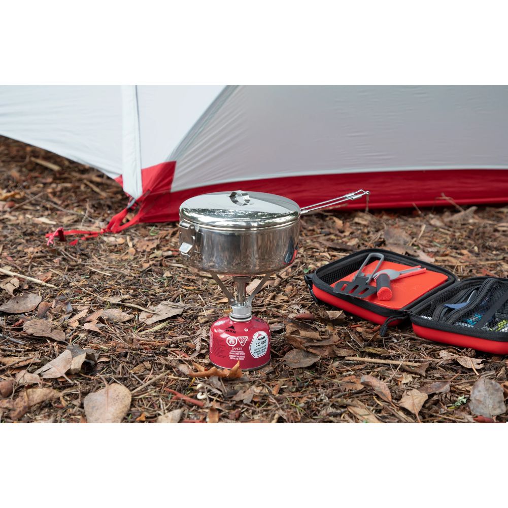 MSR Alpine Stowaway Stainless Steel Pot - 1.1 Litre in the camp