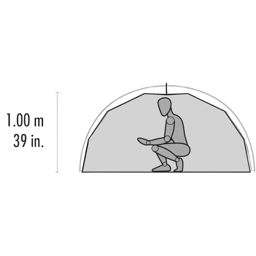 MSR Elixir 1 Tent - 1 Person Solo Tent (White) - Size