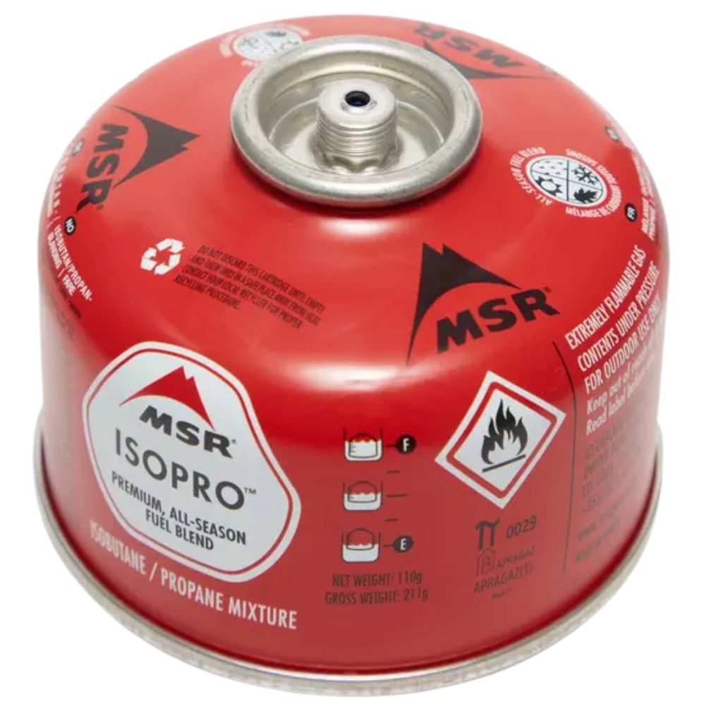 MSR IsoPro Fuel Gas Cartridge - 227g angle