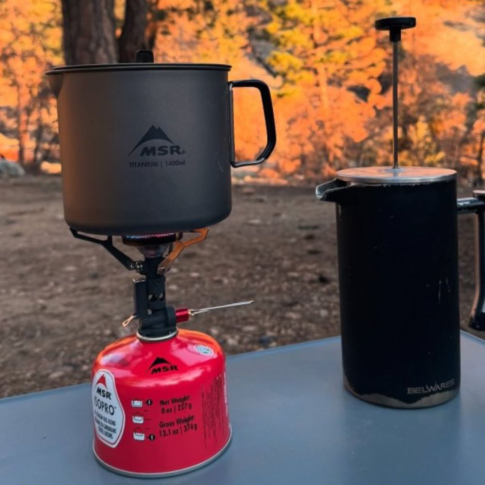 MSR IsoPro Fuel Gas Cartridge - 227g kettle 