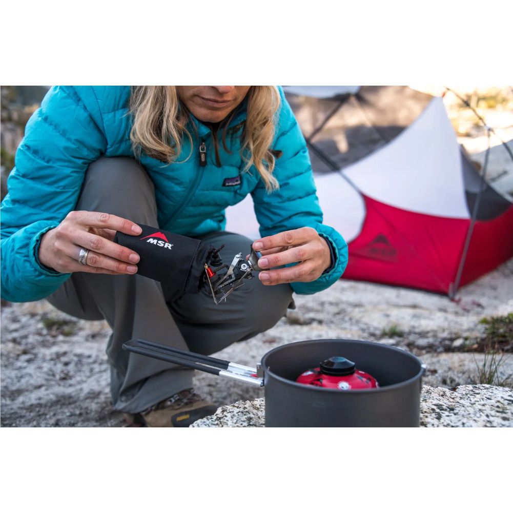 MSR Pocket Rocket Deluxe Camping Stove cooking