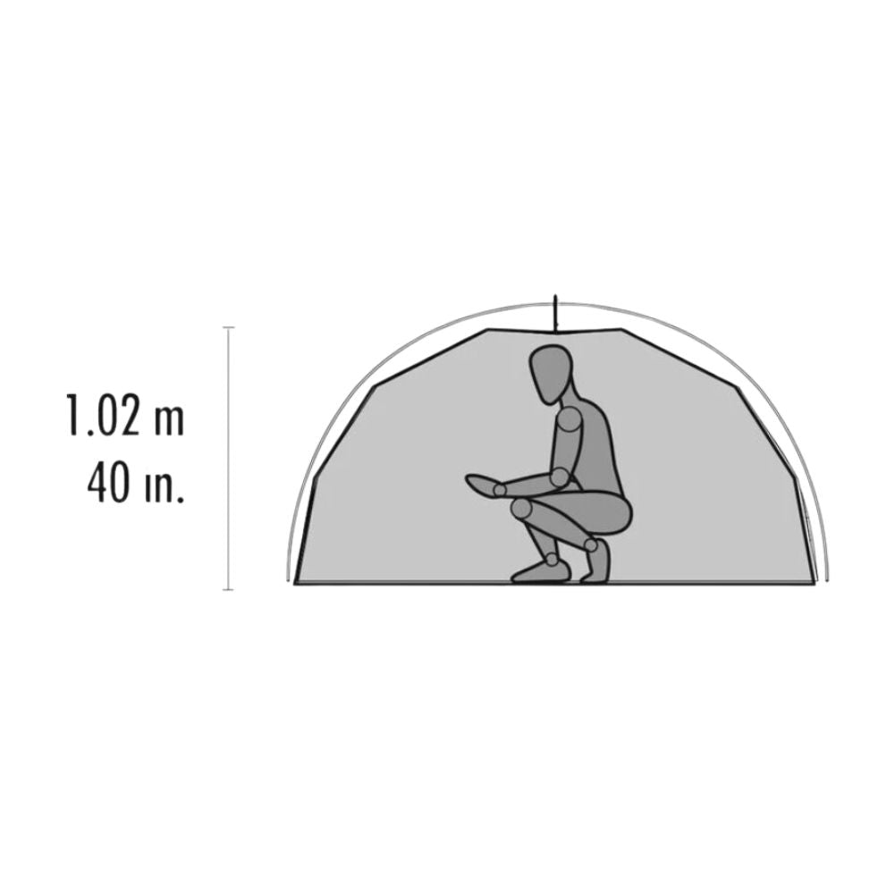 MSR Elixir™ 2 Tent - 2 Person Backpacking Tent (White) Size