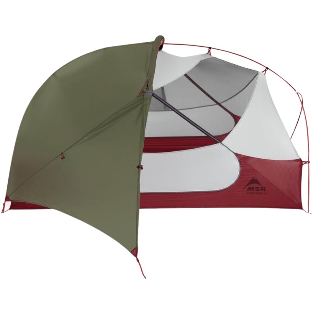 MSR Hubba Hubba NX 2 Tent - 2 Person Tent half and half