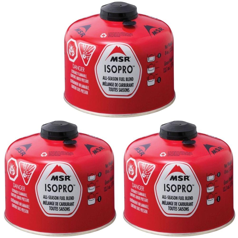 MSR IsoPro Fuel Gas Cartridge 227g (3 Pack)