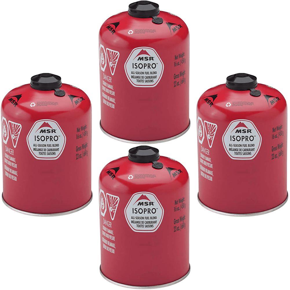 MSR IsoPro Fuel Gas Cartridge 450g (4 Pack)