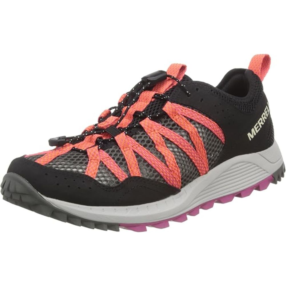 Merrell Women&#39;s Wildwood Aerosport (BLACK/HI C) left angle