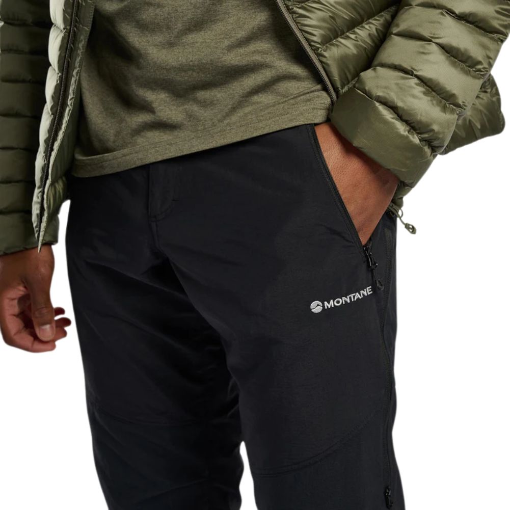 Montane Men&#39;s Terra Pants (Black) hand in pocket