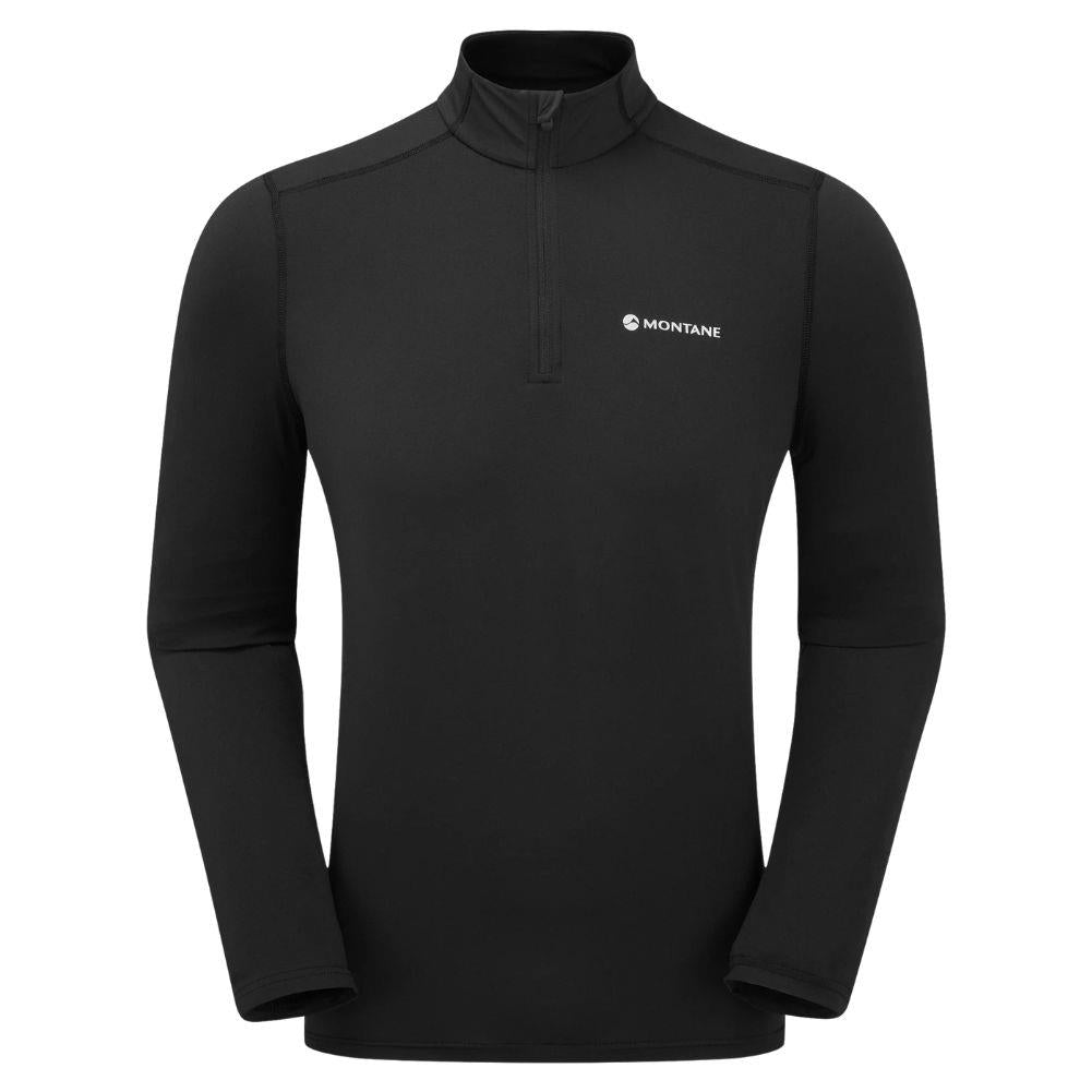Montane Men's Dart XT Thermal Zip Neck Long Sleeved Top (Black)