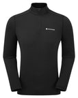 Montane Men's Dart XT Thermal Zip Neck Long Sleeved Top (Black)