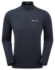 Montane Men's Dart XT Thermal Zip Neck Long Sleeved Top (Eclipse Blue)