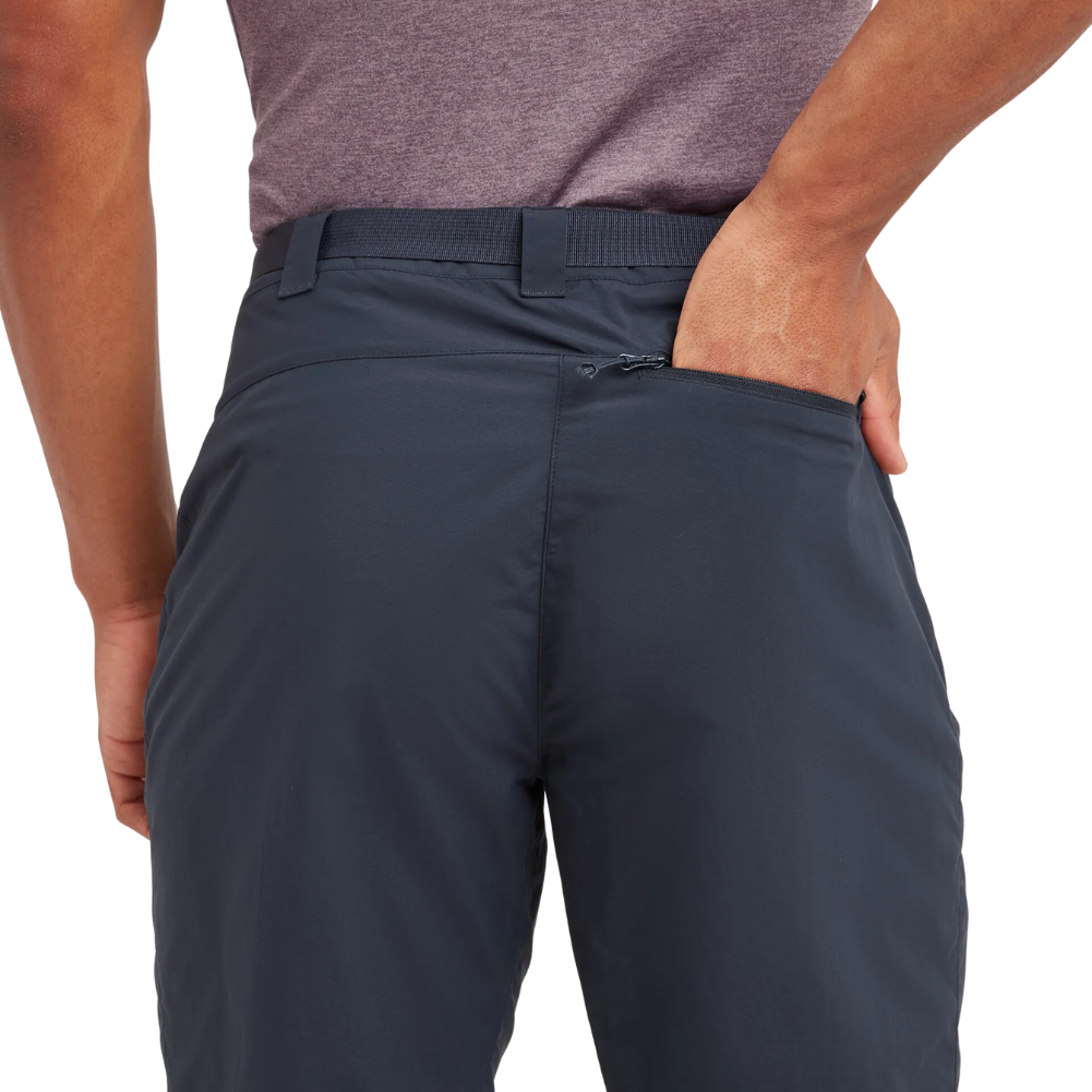 Montane Men&#39;s Terra Shorts (Eclipse Blue) back pocket