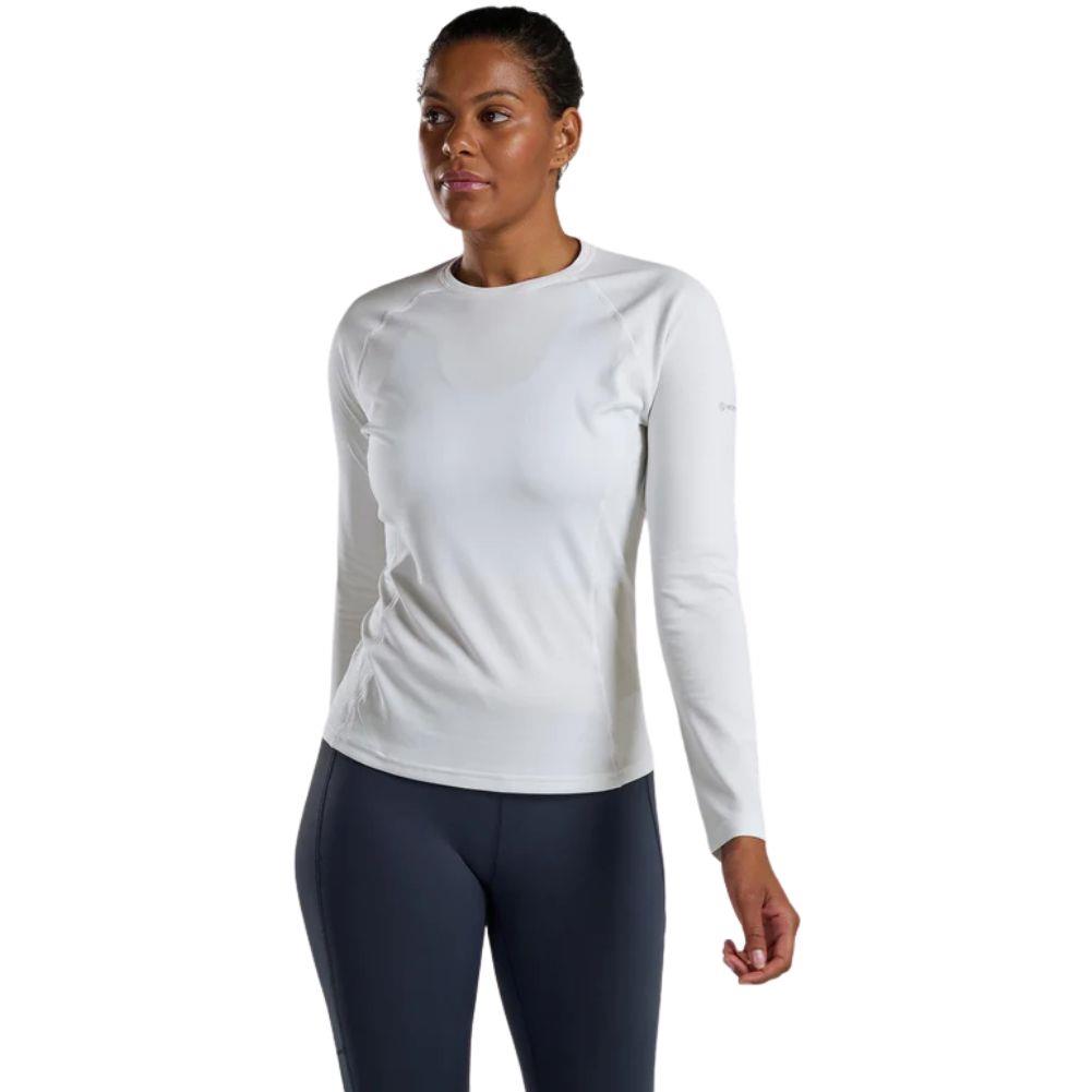 Montane Women's Dart Long Sleeve T-Shirt (Powder) Front
