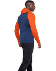 Mountain Equipment Men's Eclipse Hooded Jacket (Medieval/Cardinal) back angle