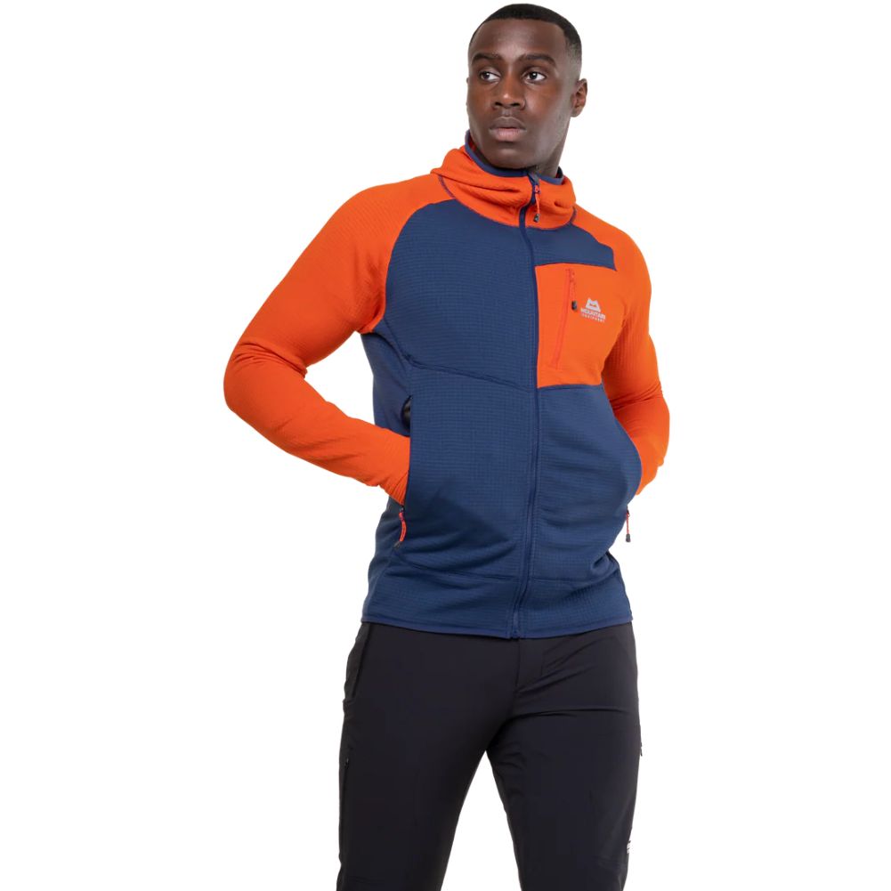 Mountain Equipment Men's Eclipse Hooded Jacket (Medieval/Cardinal) half body