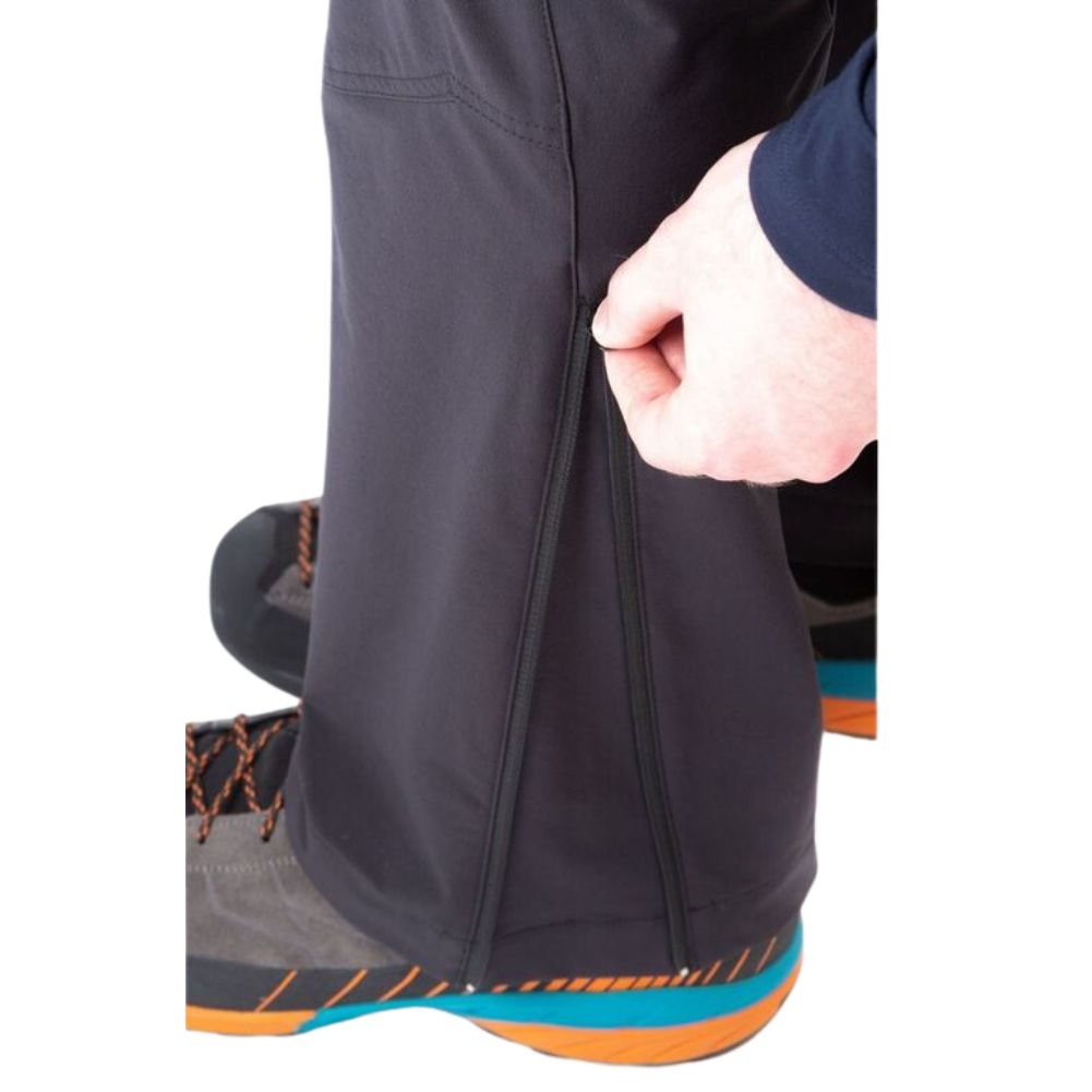Mountain Equipment Men&#39;s Ibex Mountain Pant (Black) leg zipper