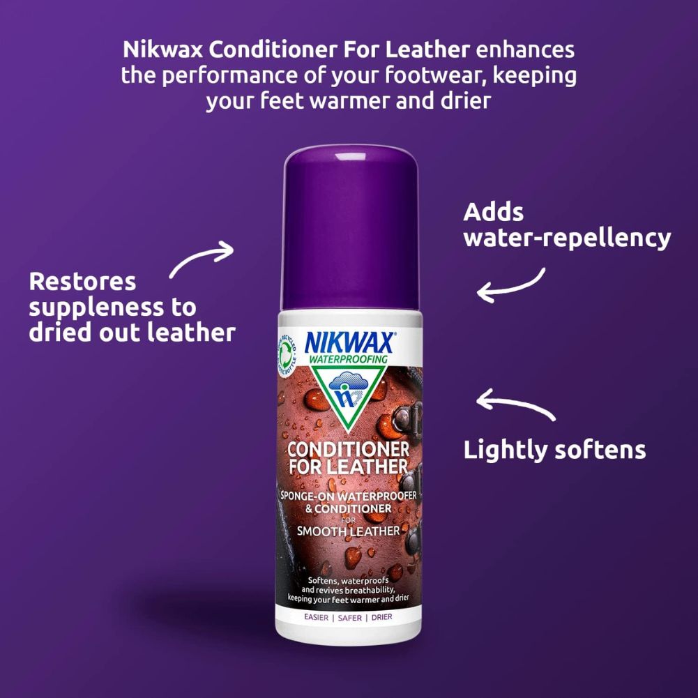 Nikwax Conditioner for Leather - 125ml enhances