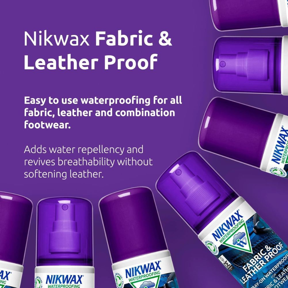 Nikwax Fabric & Leather Proof Spray on 300ml info