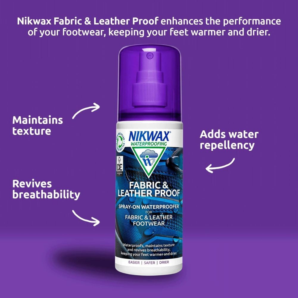 Nikwax Fabric & Leather Proof Spray on 300ml leather proof
