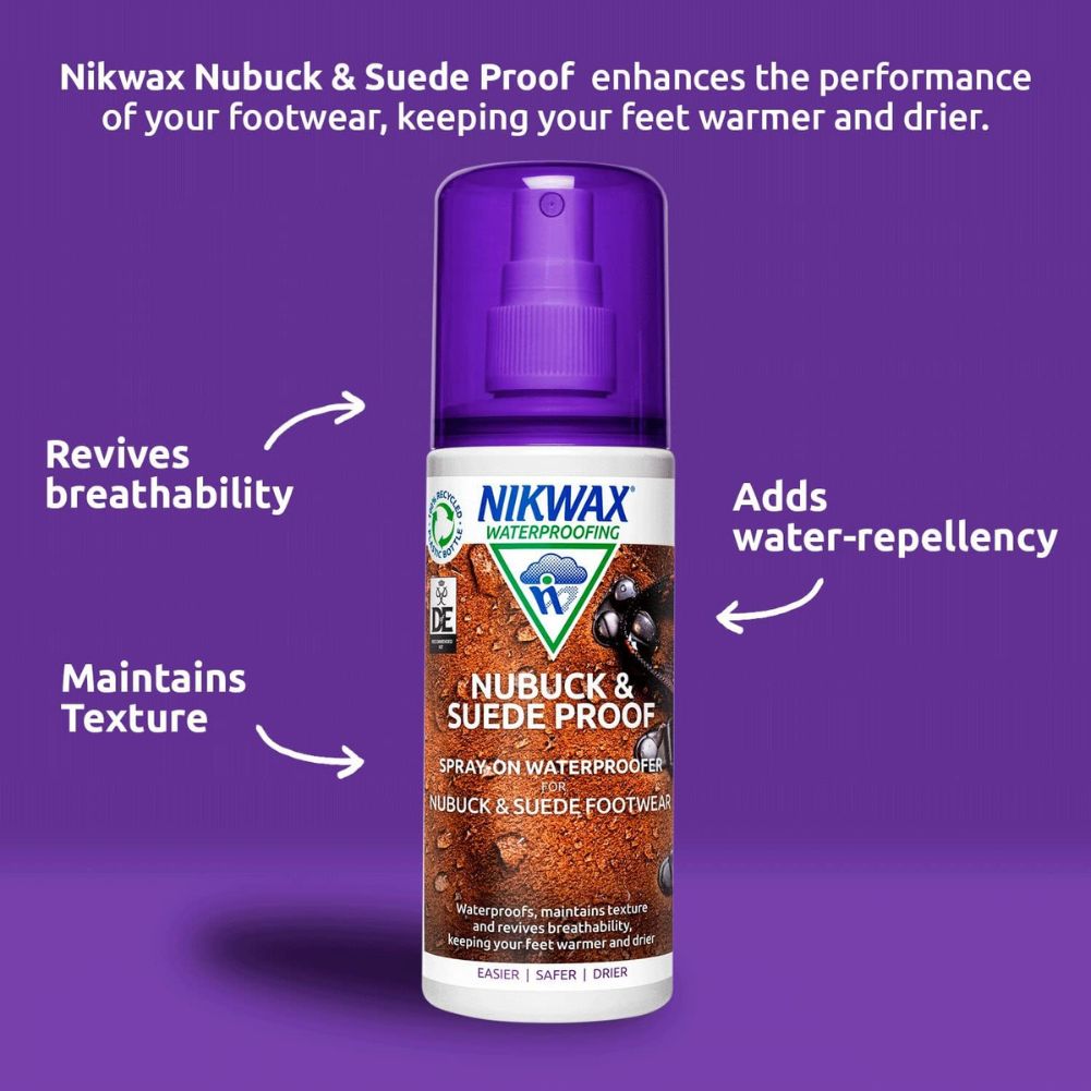Nikwax Nubuck & Suede Proof Spray - 125ml maintain texture