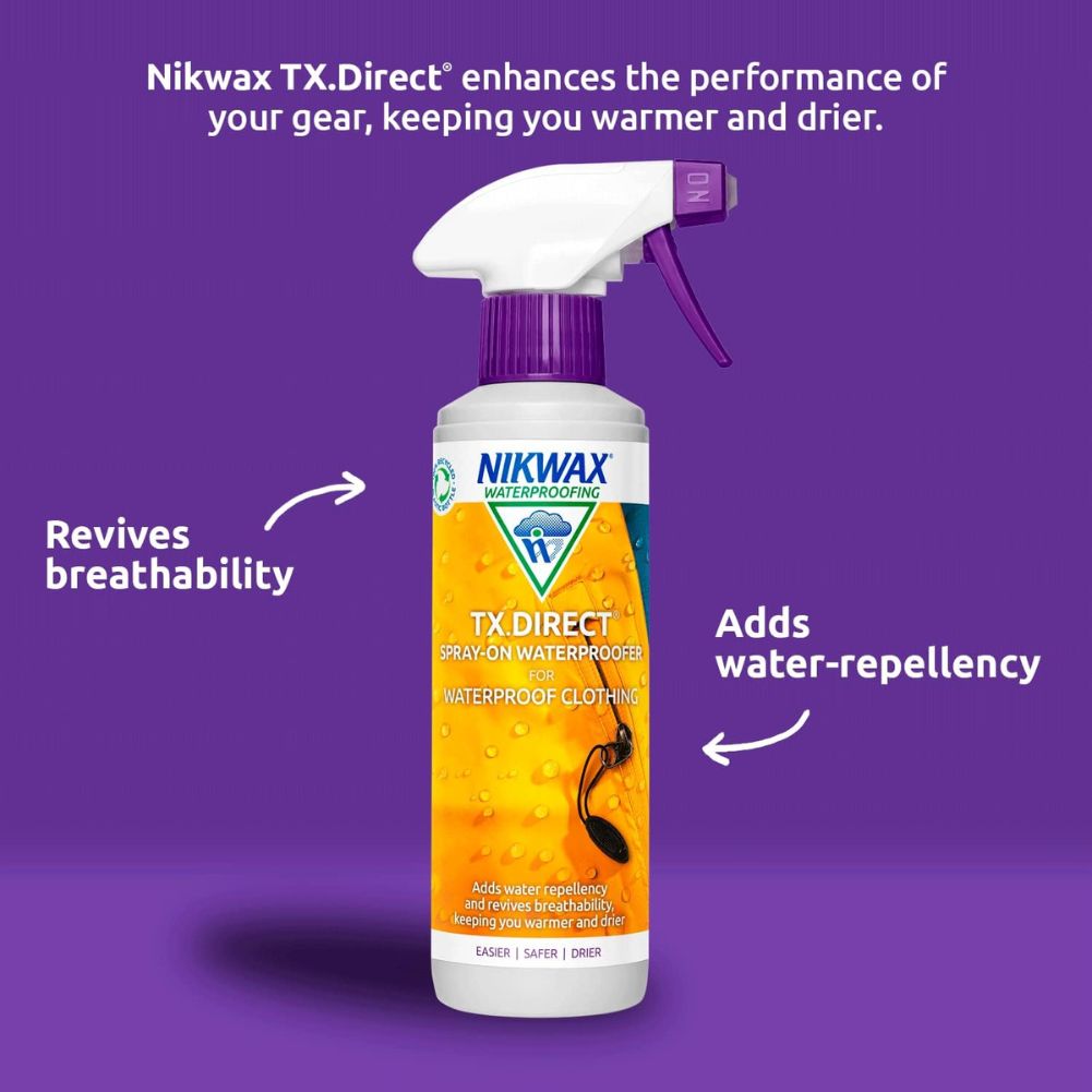 Nikwax TX Direct 300 ml Spray revives breathability