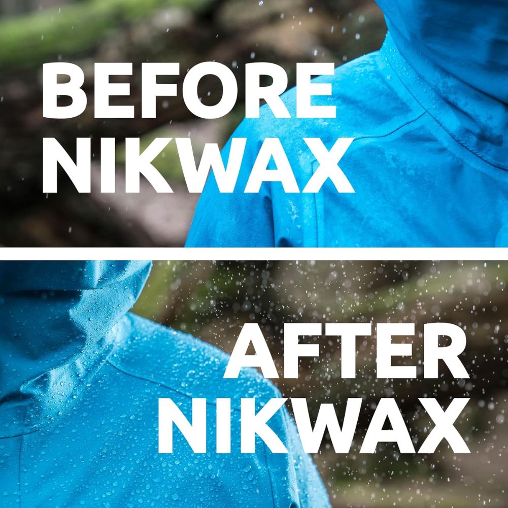 Nikwax Tech Wash 1L beforeand after