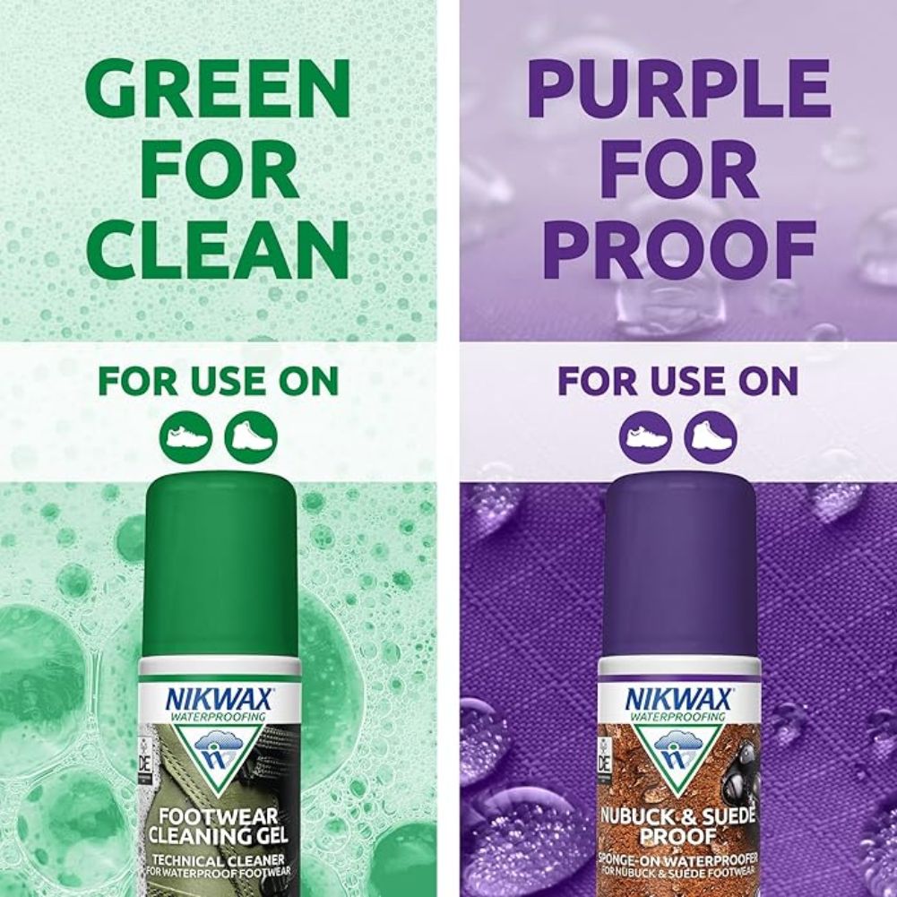 Nikwax Footwear Cleaning Gel Brush / Nubuck &amp; Suede Proof 125ml