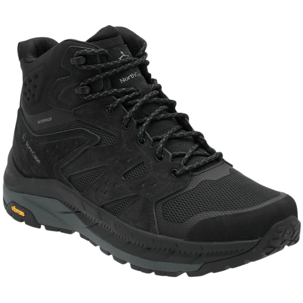 NorthCape Men's Trail Flyte Waterproof Mid Walking Boots (Black)