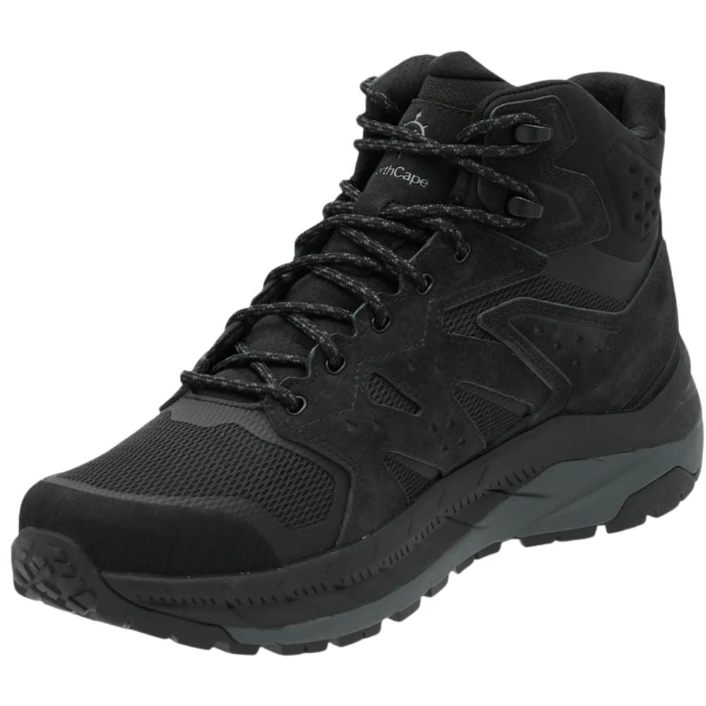 NorthCape Men's Trail Flyte Waterproof Mid Walking Boots (Black) angle right