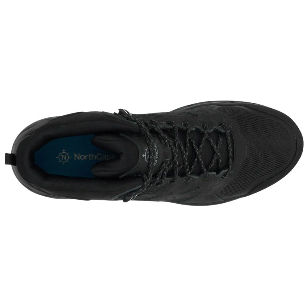 NorthCape Men's Trail Flyte Waterproof Mid Walking Boots (Black) top