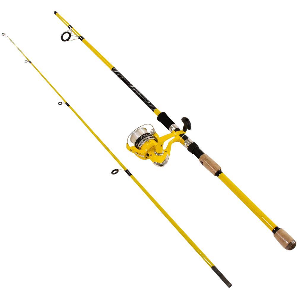 Okuma Fin Chaser "X” Series Fishing Rod Combo (Yellow)