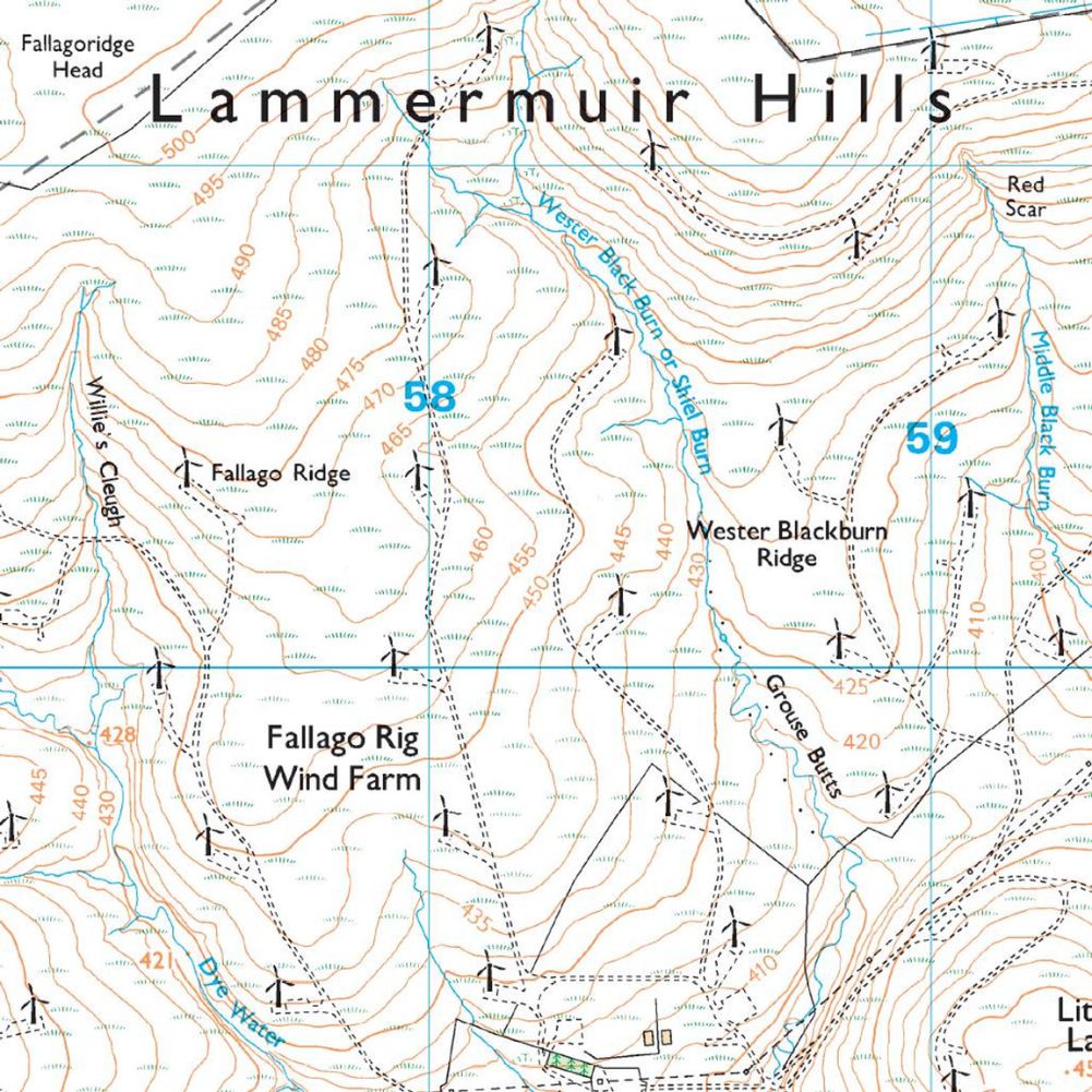 Ordnance Survey Explorer Map 345 Lammermuir Hills