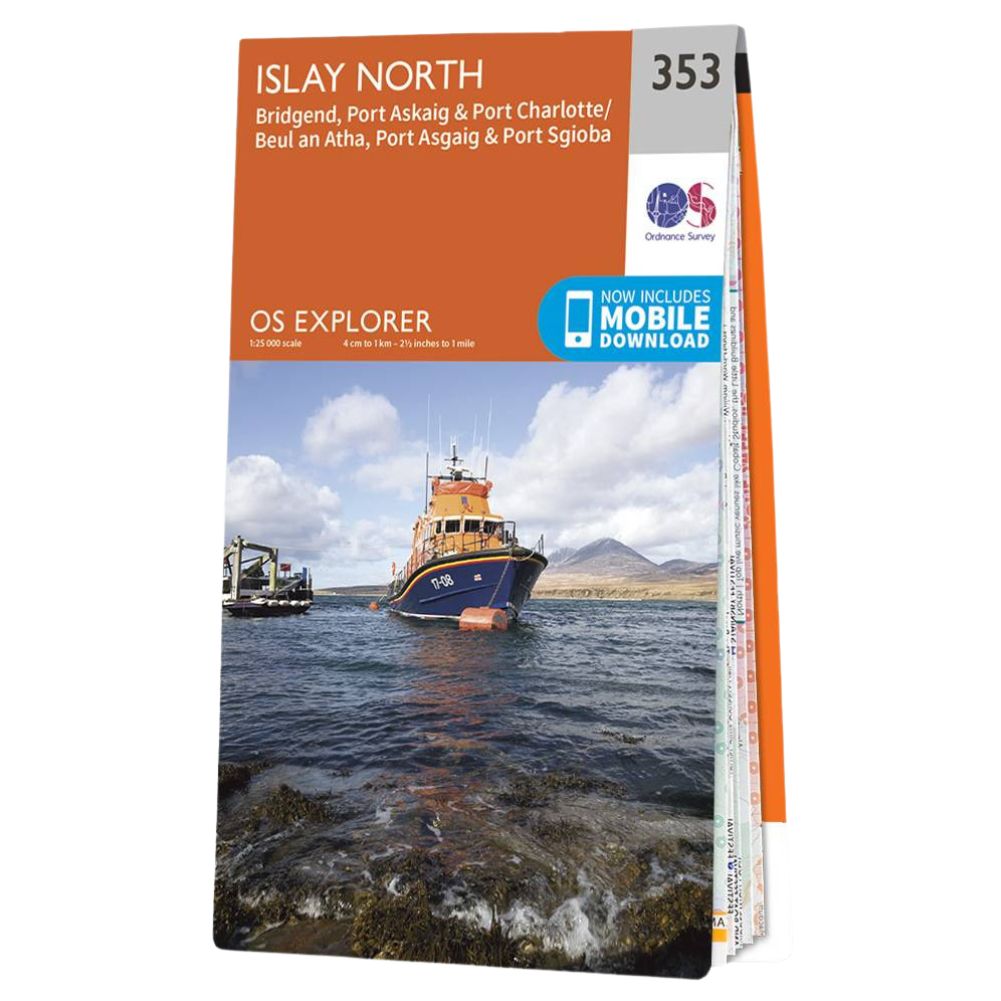 Ordnance Survey Explorer Map 353 Islay North Open