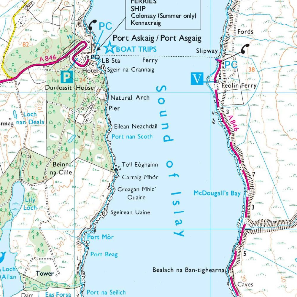 Ordnance Survey Explorer Map 353 Islay North Water